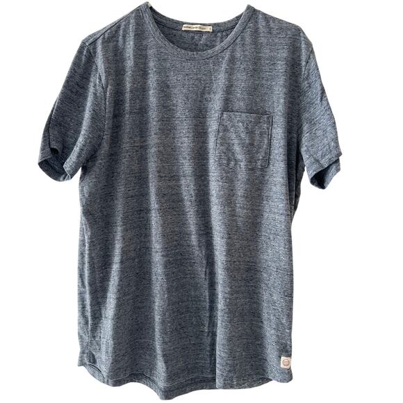 Marine Layer Men's Large Cotton Blend Soft Gray Short Sleeves T Shirt NWOT - Picture 1 of 7